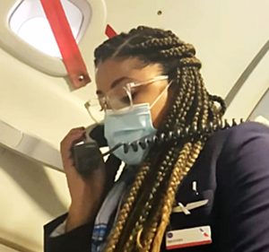 [image of AA stewardess Breaunna Ross]