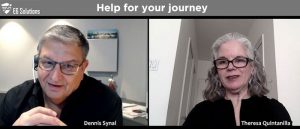[image of Dennis Synal and Theresa Quintanilla on Zoom call]