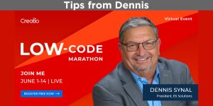 Dennis Synal at Creatio Low-code Marathon June
